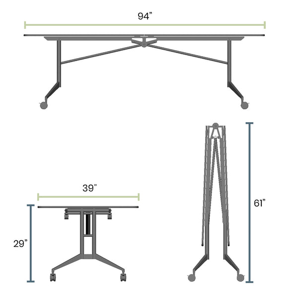 Load image into Gallery viewer, Pivit Folding Conference Table
